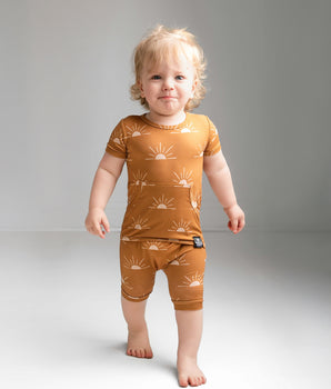 Front Opening Ready Set Romper® Shortie in Sunny