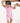 Front Opening Ready Set Romper® Shortie in RIBBED BLUSH PINK