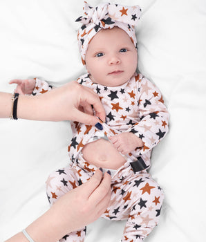 Front Opening Ready Set Romper® in Ribbed Superstar