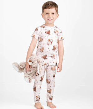 2 pc Loungewear Set in Board Bunnies