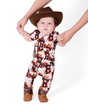 Front Opening Ready Set Romper® in Old Yellerstone