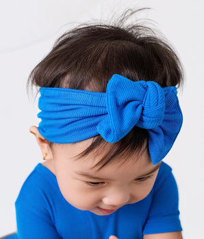 Headwrap in Ribbed Sapphire
