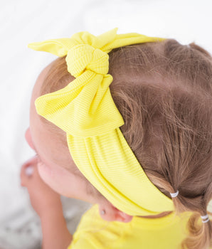 Headwrap in Ribbed Sunshine