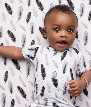 Bamboo Crib Sheet in O.G Feathered Ebony