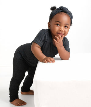 Headwrap in Ribbed O.G London Fog