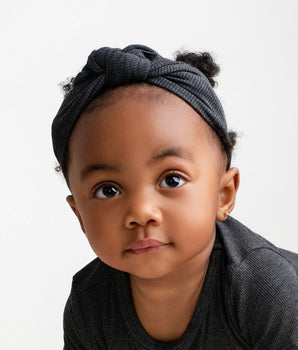 Headwrap in Ribbed O.G London Fog