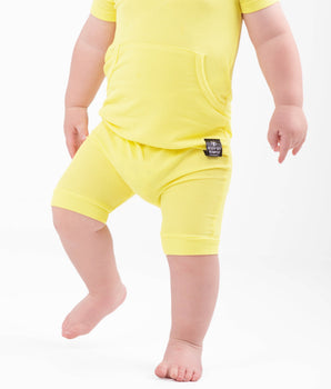 Front Opening Ready Set Romper® Shortie in Ribbed Sunshine
