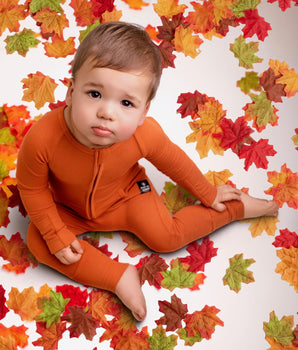 Front Opening Ready Set Romper® ZIP-IT! in Ribbed Sedona