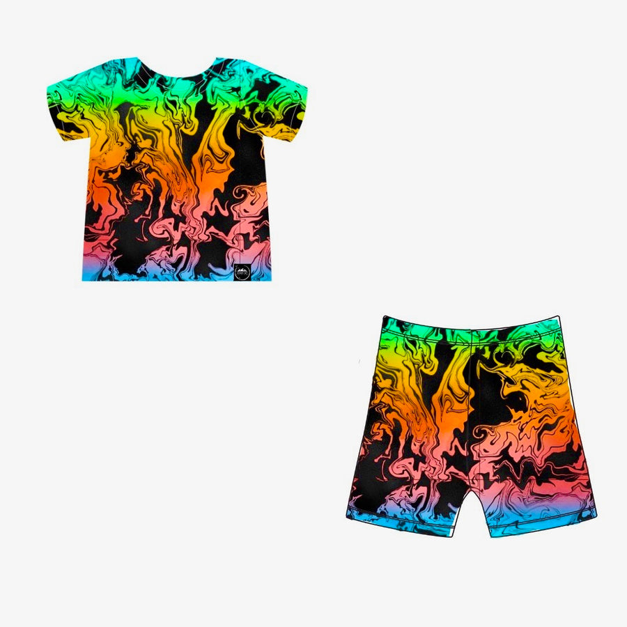 2 pc Loungewear Set in Prism | Bamboo Viscose