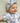 Bamboo Headwrap in RIBBED VINTAGE HONEY BEAR~ TOILE DE JOUY