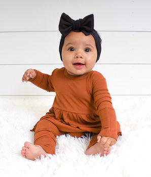 Reversible Opening Ready Set Romper® Twirl in Ribbed Sedona