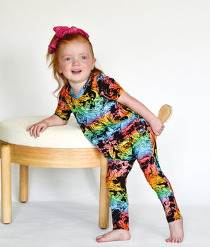 Front Opening Romper in Prism