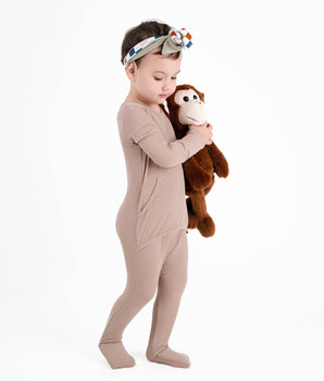 Front Opening Ready Set Romper® in Ribbed Sandstone