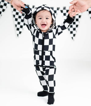 Front Opening “Zip-It” Ready Set Romper® in Fast Lane