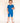 Front Opening Shortie Romper in Azure