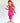Switch-A-Roo ™ Reversible Opening Twirl Shortie Romper in Fuchsia | Bamboo Viscose