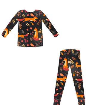 2 pc Loungewear Set in Foxes | Bamboo Viscose