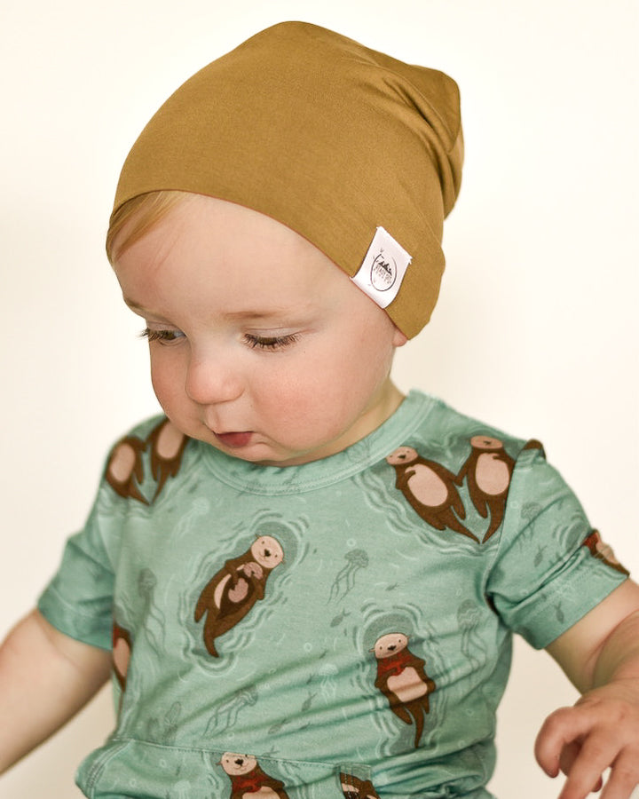 Beanie in Khaki | Bamboo Viscose