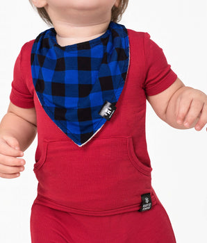 Bib in Blue Buffalo Plaid