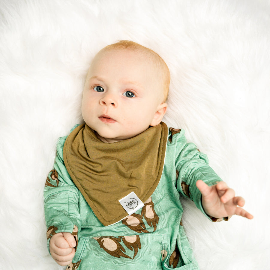 Bib in Khaki | Bamboo Viscose