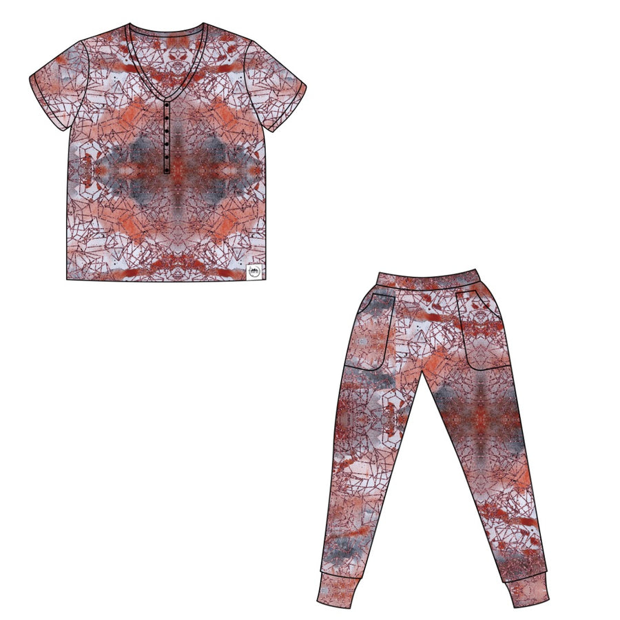 Women’s 2 pc Loungewear Set in Sunset | Bamboo Viscose