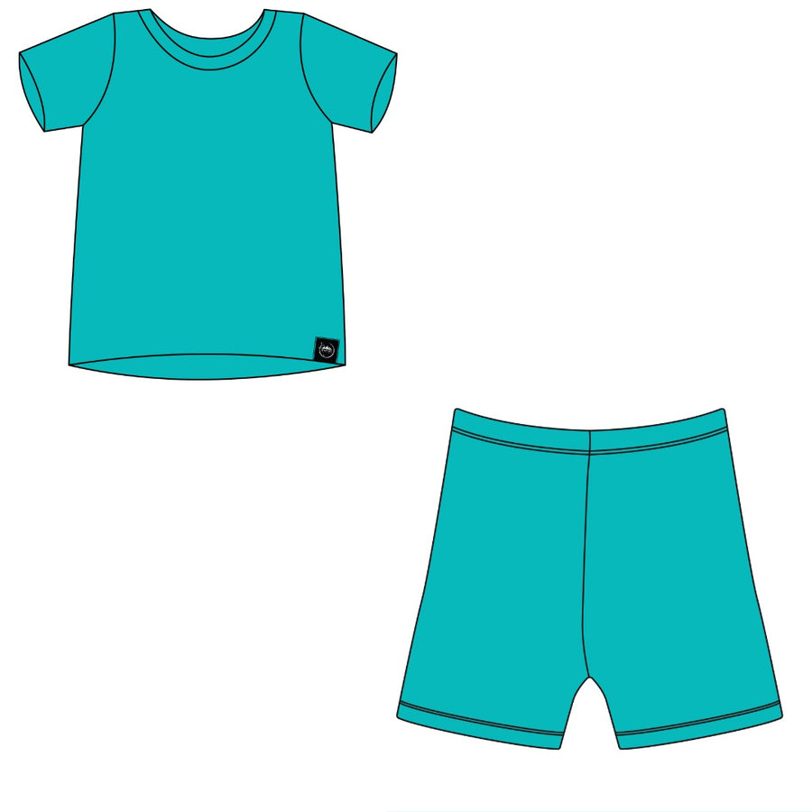 2 pc Loungewear Set in Jade | Bamboo Viscose