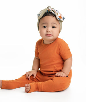 Front Opening Ready Set Romper® in Ribbed Sedona