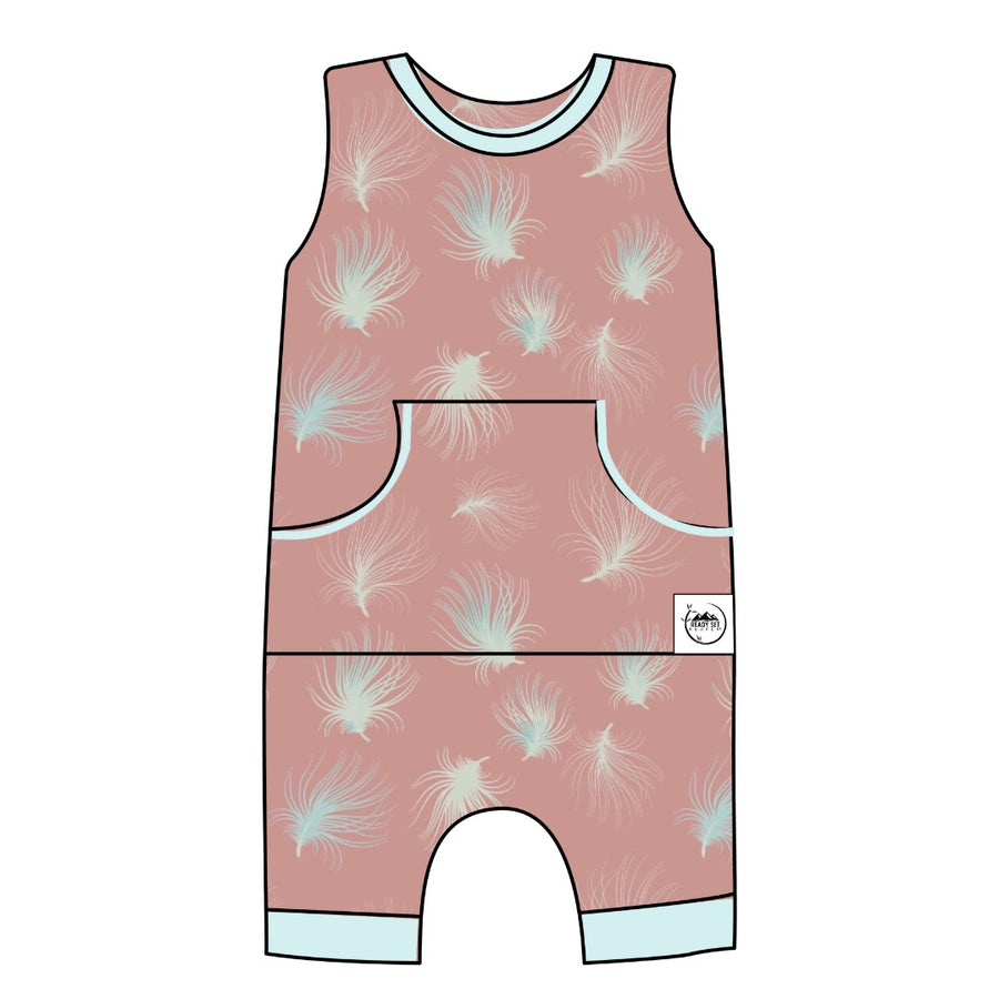 Front Opening Tank Shortie Romper in Dandelion | Bamboo Viscose