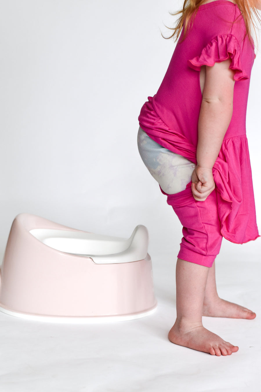 Switch-A-Roo ™ Reversible Opening Twirl Shortie Romper in Fuchsia | Bamboo Viscose