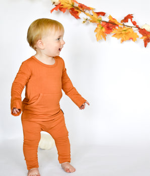 Front Opening Romper in Yams