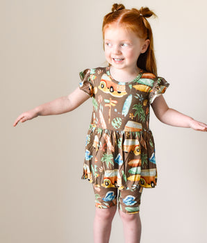 Reversible Opening Ready Set Romper® Twirl in Surf's Up