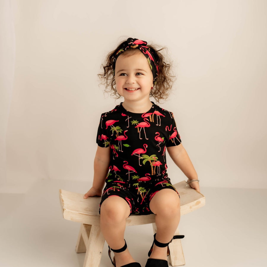 Headwrap in Flamingos | Bamboo Viscose