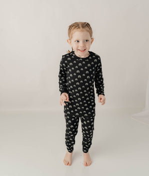 2 pc Loungewear Set in Monochrome Rainbow