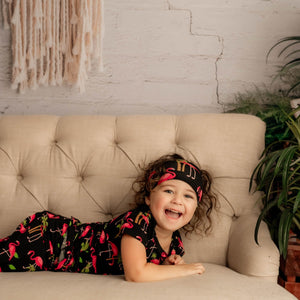 Headwrap in Flamingos | Bamboo Viscose