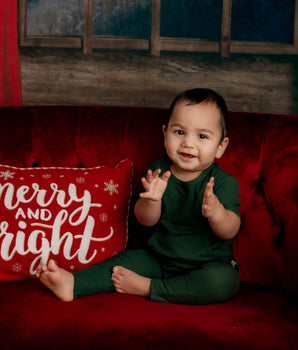 Front Opening Romper in Sage