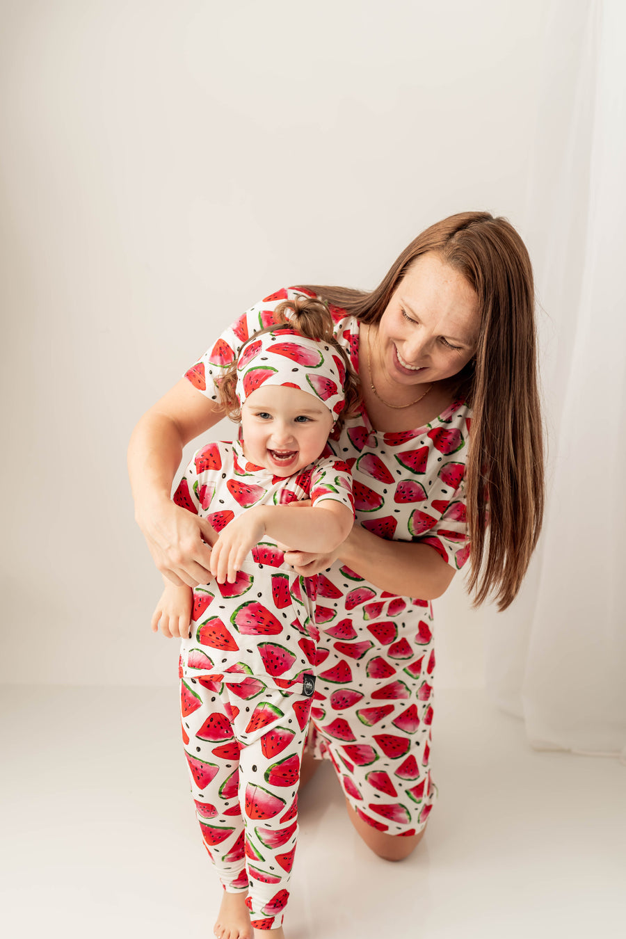 Front Opening Romper in OG Watermelons 2.0 | Bamboo Viscose