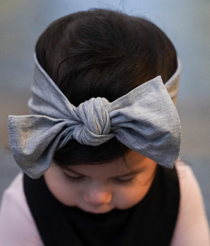 Headwrap in Heathered Grey