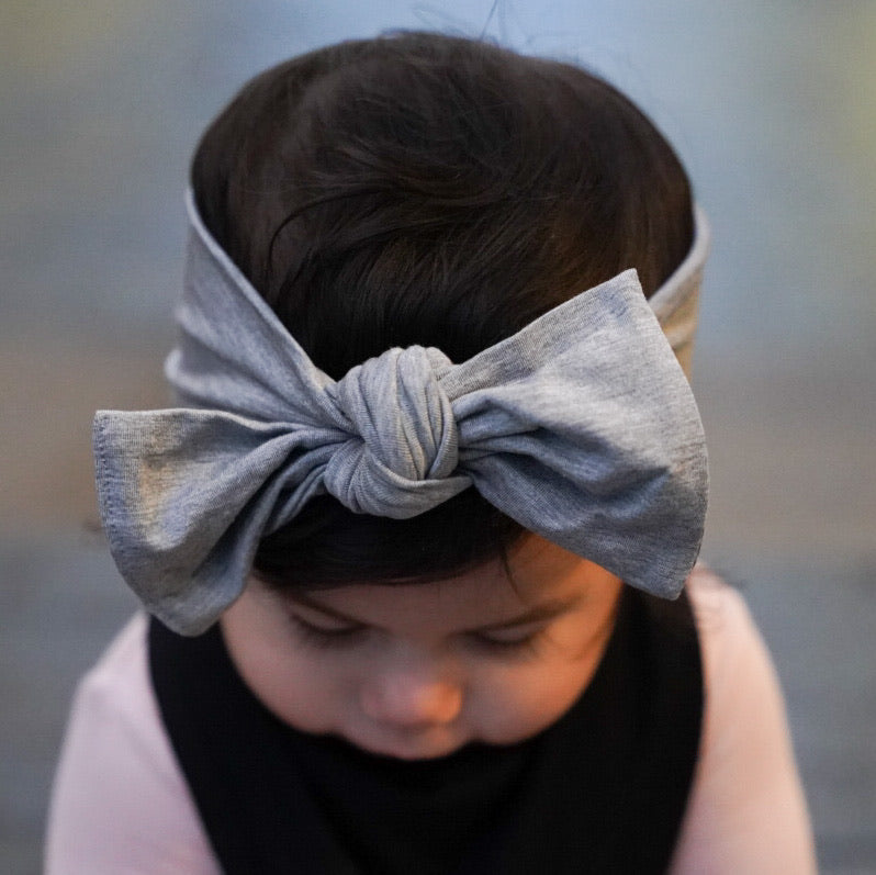 Headwrap in Heathered Grey | Bamboo Viscose
