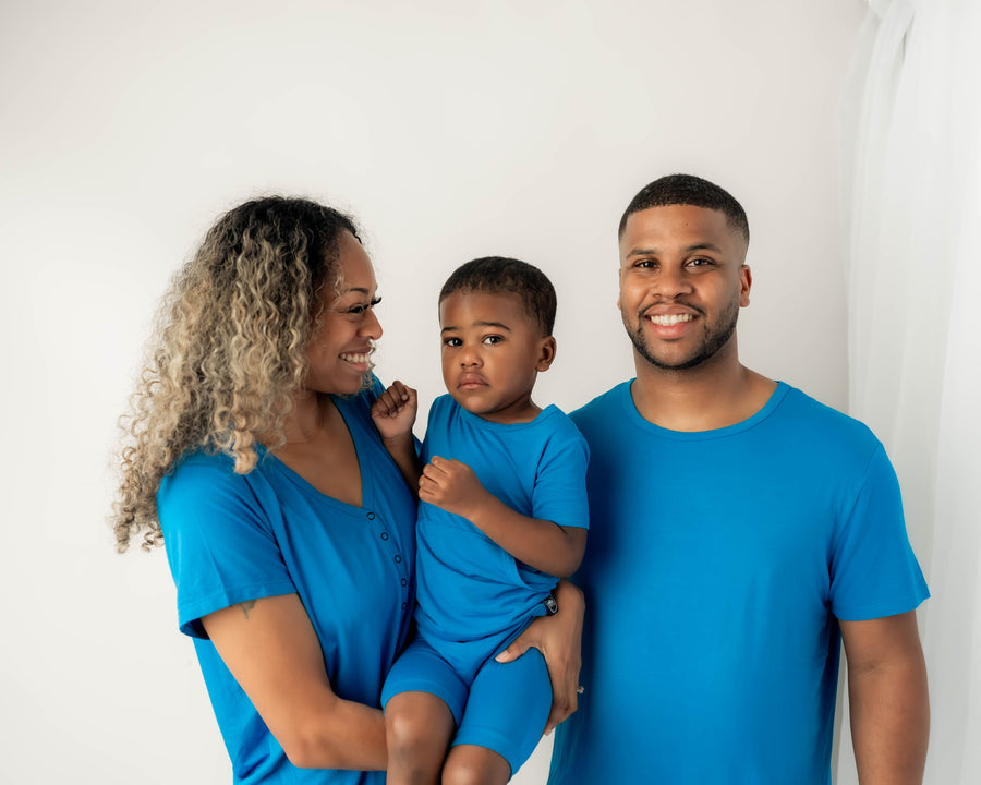 Men’s 2 pc Loungewear Set in Azure | Bamboo Viscose