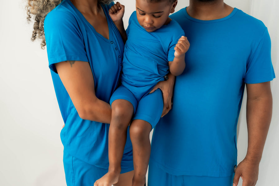 Men’s 2 pc Loungewear Set in Azure | Bamboo Viscose