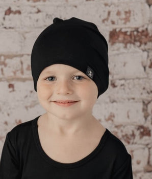 Beanie in Jet Black