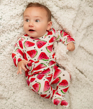 Front Opening Romper in OG Watermelons 2.0
