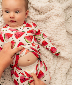 Front Opening Romper in OG Watermelons 2.0