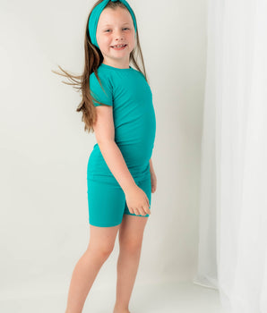 2 pc Loungewear Set in Jade | Bamboo Viscose