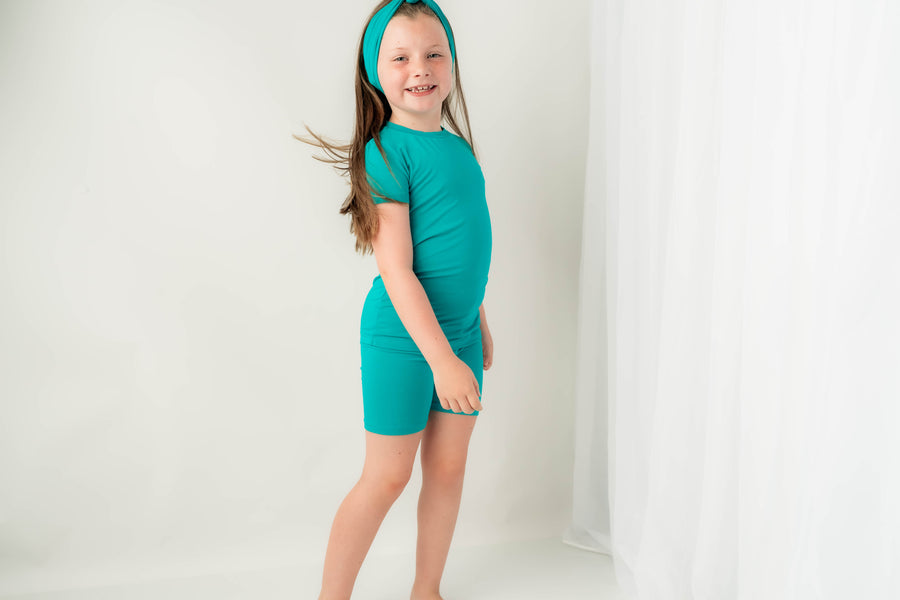 2 pc Loungewear Set in Jade | Bamboo Viscose