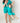 Front Opening Shortie Romper in Jade