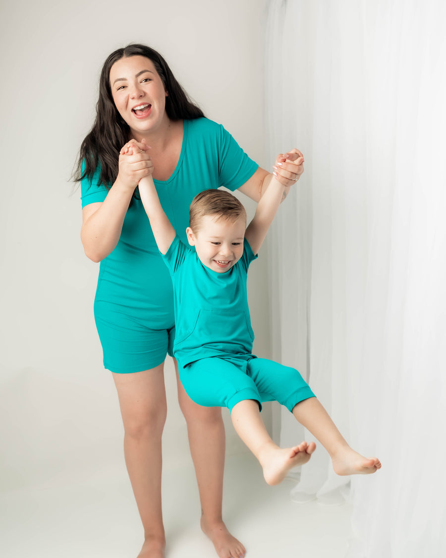 Women’s One-Piece Lounger in Jade | Bamboo Viscose