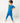Front Opening Romper in Azure | Bamboo Viscose