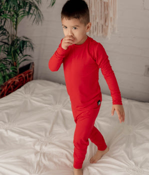 2 pc Loungewear Set in Pomegranate