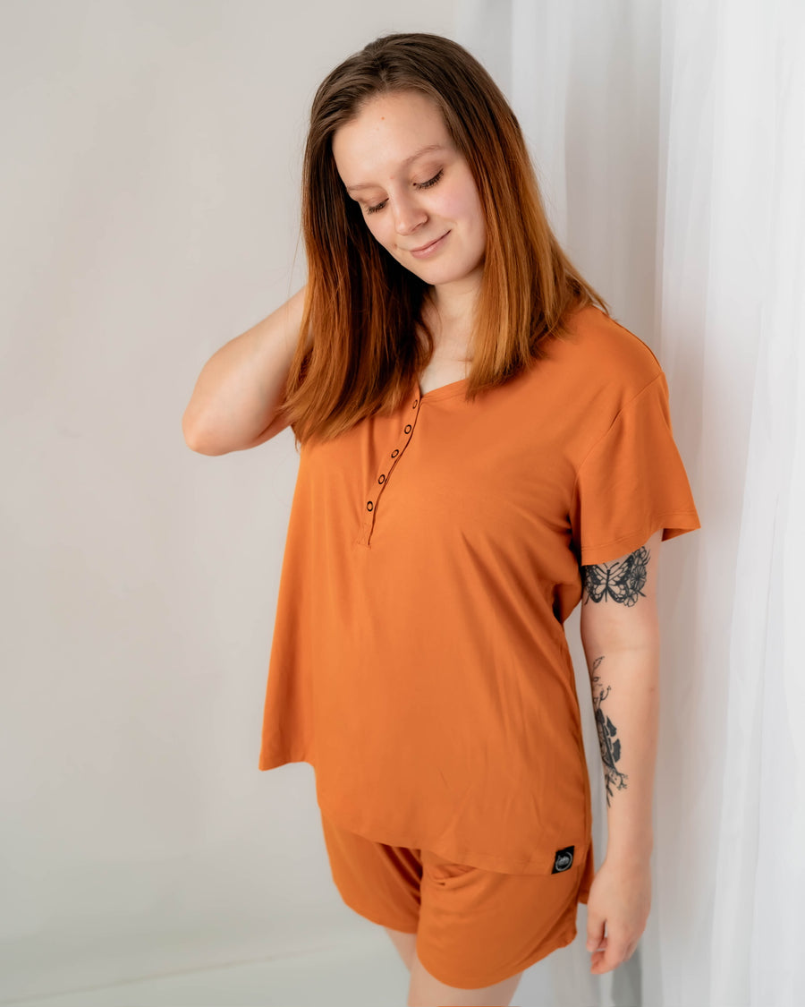 Women’s 2 pc Loungewear Set in Yams | Bamboo Viscose